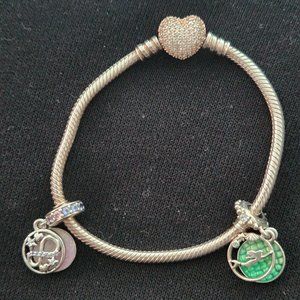 Pandora bracelet w/charms